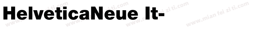 HelveticaNeue It字体转换